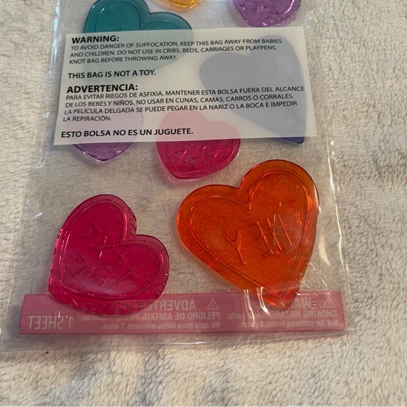 Window Gel Clings Valentines Day Colorful Hearts XOXO Teachers Supply Decor - Picture 6 of 8